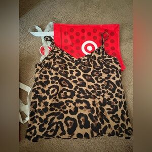 SHEIN Brown Leopard Print Top